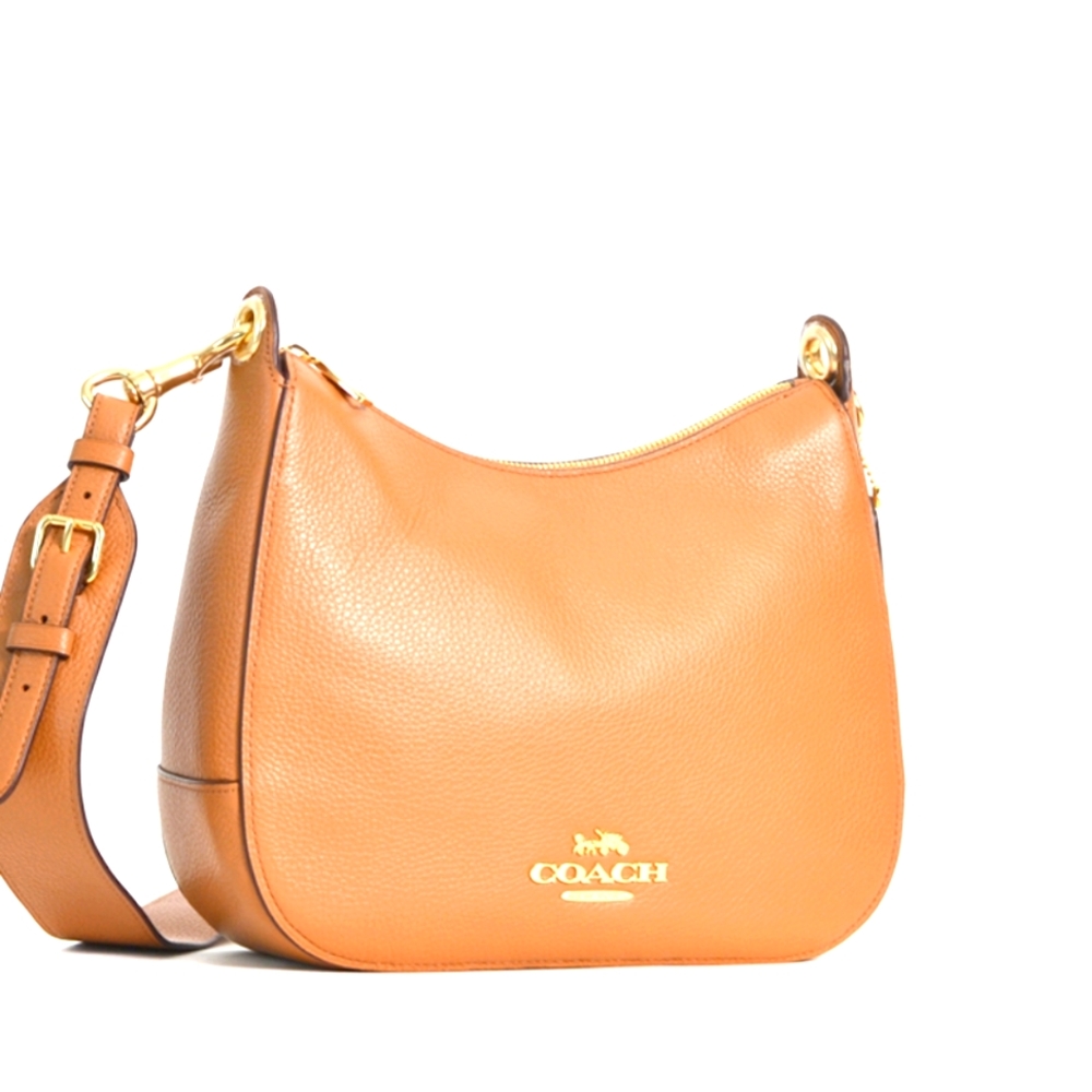 Bundle Coach Designer Jes Hobo Light Saddle Purse Handbag + Wallet